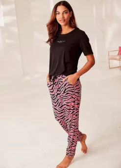 Animal Print Pyjama Set -Buffalo Fashion Shop Animal Print Pyjama Set47894300FRSP W01