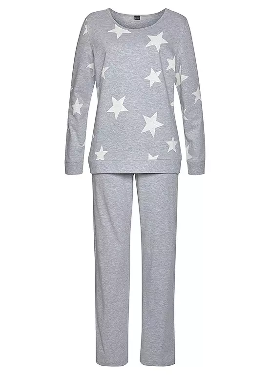 Arizona Pack Of 2 Marl Pyjamas 5 Arizona Pack Of 2 Marl Pyjamas - Image 3