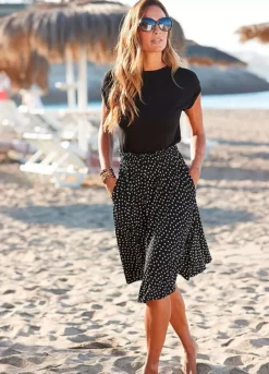 Beach Time Dotty Summer Jersey Dress -Buffalo Fashion Shop Beach Time Dotty Summer Jersey Dress78679047FRSP W03