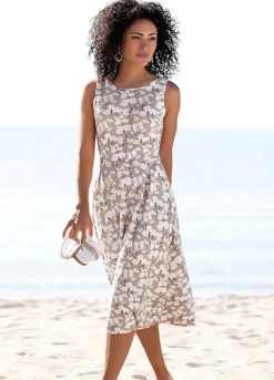Beach Time Floral Print Summer Dress -Buffalo Fashion Shop Beach Time Floral Print Summer Dress54935163FRSP