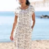 Beachtime Floral Jersey Dress -Buffalo Fashion Shop Beachtime Floral Jersey Dress24930357FRSP