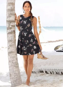 Beachtime Floral Summer Dress -Buffalo Fashion Shop Beachtime Floral Summer Dress708738FRSP W02