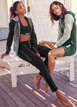 Bench Logo Print Hooded Sweat Jacket -Buffalo Fashion Shop Bench Logo Print Hooded Sweat Jacket10506834FRSP W02