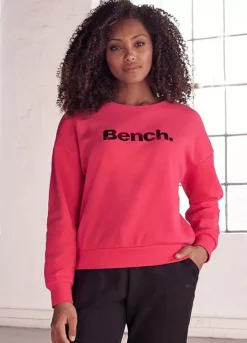 Bench Logo Print Round Neck Sweatshirt
