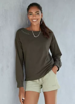 Bench Logo Print Sweat Shorts -Buffalo Fashion Shop Bench Logo Print Sweat Shorts36604720FRSP W01