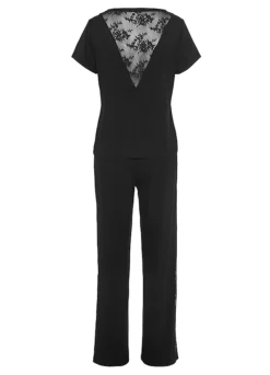 Bruno Banani Lace Back Detail Pyjamas -Buffalo Fashion Shop Bruno Banani Lace Back Detail Pyjamas79875035FRSC W01