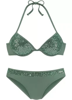 Bruno Banani Sequin Push Up Bikini -Buffalo Fashion Shop Bruno Banani Sequin Push Up Bikini65475231FRSC
