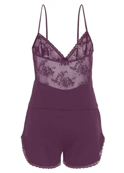 Bruno Banani Short Lace Pyjamas -Buffalo Fashion Shop Bruno Banani Short Lace Pyjamas13765468FRSC W01