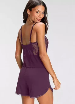 Bruno Banani Short Lace Pyjamas -Buffalo Fashion Shop Bruno Banani Short Lace Pyjamas13765468FRSP W01