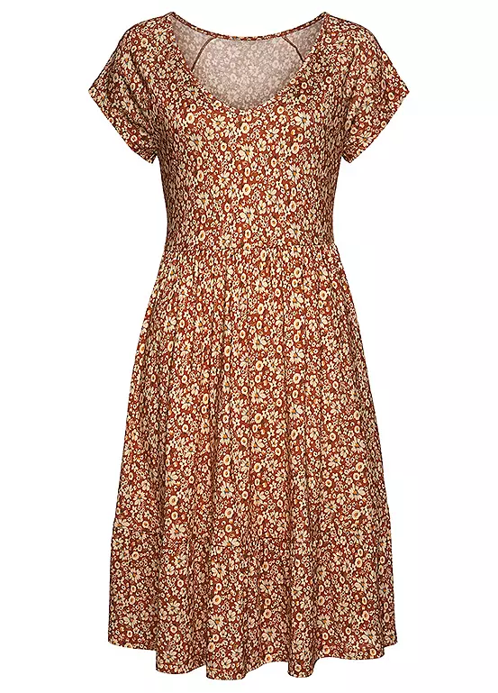Buffalo Floral Print Jersey Dress 4 Buffalo Floral Print Jersey Dress - Image 2