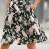 Buffalo Floral Print Summer Skirt