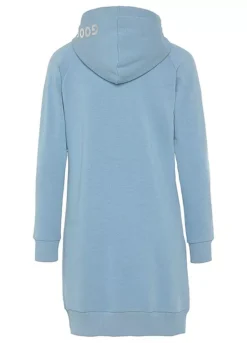 Buffalo Foil Print Hooded Sweatshirt Dress -Buffalo Fashion Shop Buffalo Foil Print Hooded Sweatshirt Dress11166038FRSC W01