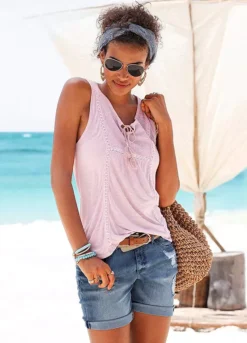 Buffalo London Worn Look Denim Shorts -Buffalo Fashion Shop Buffalo London Worn Look Denim Shorts806735FRSP W03