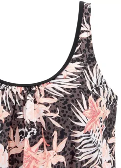 Buffalo Oversized Tropical Print Tankini Set -Buffalo Fashion Shop Buffalo Oversized Tropical Print Tankini Set99110265FRSC W01