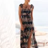 Buffalo Square Neck Maxi Beach Dress 2 Buffalo Square Neck Maxi Beach Dress -Buffalo Fashion Shop Buffalo Square Neck Maxi Beach Dress31776021FRSP