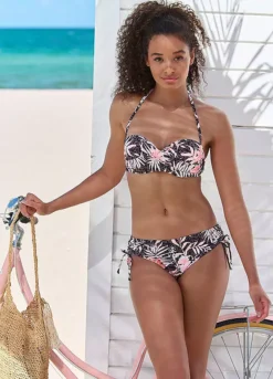 Buffalo Tropical Floral Print Side Tie Bikini Briefs -Buffalo Fashion Shop Buffalo Tropical Floral Print Side Tie Bikini Briefs96152158FRSP W01