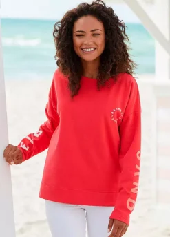 Elbsand Casual Logo Print Sweatshirt