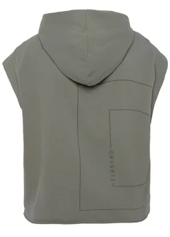 Elbsand Hooded Short Sleeve Sweatshirt -Buffalo Fashion Shop Elbsand Hooded Short Sleeve Sweatshirt67798804FRSC W01