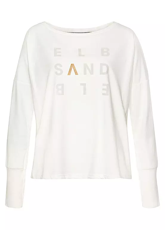Elbsand Logo Print Long Sleeve Top 4 Elbsand Logo Print Long Sleeve Top - Image 2