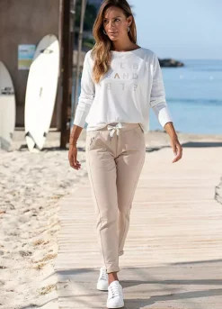 Elbsand Straight Leg Sweatpants -Buffalo Fashion Shop Elbsand Straight Leg Sweatpants62879148FRSP W02