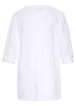 Elbsand Three-Quarter Sleeve Oversized Top 9 Elbsand Three-Quarter Sleeve Oversized Top -Buffalo Fashion Shop Elbsand Three Quarter Sleeve Oversized Top75154811FRSC W01