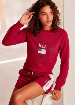 H.I.S Crew Neck Sweatshirt -Buffalo Fashion Shop H.I.S Crew Neck Sweatshirt43581046FRSP W01