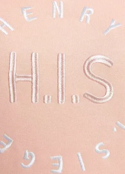 H.I.S Logo Print Sweatshirt -Buffalo Fashion Shop H.I.S Logo Print Sweatshirt36819135FRSC W02