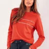 H.I.S Piped Sweatshirt 1 H.I.S Piped Sweatshirt -Buffalo Fashion Shop H.I.S Piped Sweatshirt88519252FRSP