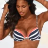 KangaROOS Block Stripe Push-Up Bikini Top -Buffalo Fashion Shop KangaROOS Block Stripe Push Up Bikini Top545288FRSP