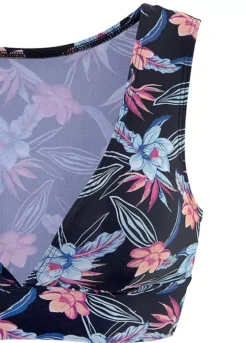 KangaROOS Floral Print V-Neck Bikini Top -Buffalo Fashion Shop KangaROOS Floral Print V Neck Bikini Top38389064FRSC W01