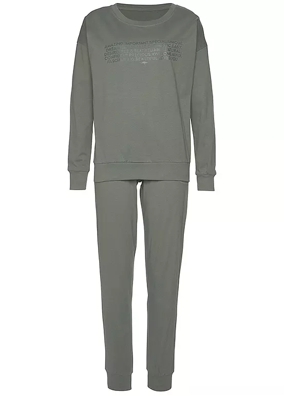 KangaROOS Slogan Print Pyjamas 4 KangaROOS Slogan Print Pyjamas - Image 2