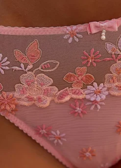 Nuance Embroidered Floral Briefs -Buffalo Fashion Shop Nuance Embroidered Floral Briefs23958653FRSP W01