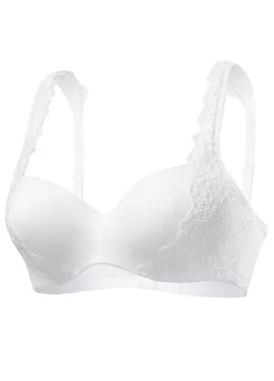 Nuance Lace Trim Underwired Bra -Buffalo Fashion Shop Nuance Lace Trim Underwired Bra387344FRSC