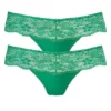 Nuance Pack Of 2 Lace Detail Thongs -Buffalo Fashion Shop Nuance Pack of 2 Lace Detail Thongs87882537FRSC