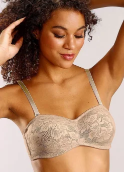 Nuance Underwired Lace Multiway Strapless Bra -Buffalo Fashion Shop Nuance Underwired Lace Multiway Strapless Bra62687728FRSP