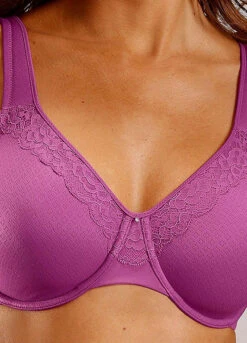 Nuance Underwired Lace Trim Minimiser Bra -Buffalo Fashion Shop Nuance Underwired Lace Trim Minimiser Bra11470516FRSP W01