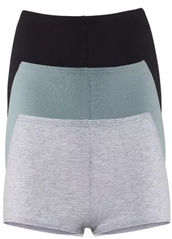 Pack Of 3 Shorties -Buffalo Fashion Shop Pack of 3 Shorties206058FRSC