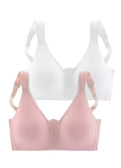 Petite Fleur 2 Pack Of Non-Underwired Bras -Buffalo Fashion Shop Petite Fleur 2 Pack of Non Underwired Bras727208FRSC