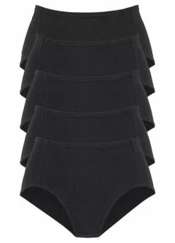 Petite Fleur 5 Pack Of Full Briefs