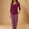 Petite Fleur Check Pyjamas -Buffalo Fashion Shop Petite Fleur Check Pyjamas85485915FRSP