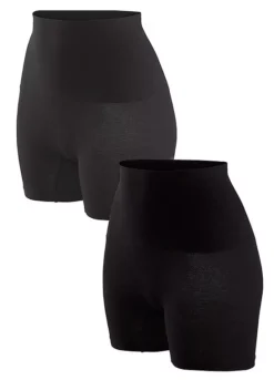 Petite Fleur Pack Of 2 Body-Shaping Shorts -Buffalo Fashion Shop Petite Fleur Pack of 2 Body Shaping Shorts220866FRSC