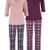 Petite Fleur Pack Of 2 Checked Pyjamas 2 Petite Fleur Pack Of 2 Checked Pyjamas -Buffalo Fashion Shop Petite Fleur Pack of 2 Checked Pyjamas802427FRSC