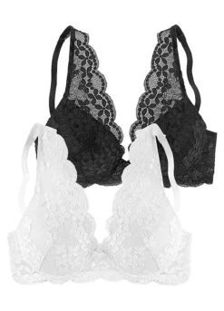 Petite Fleur Pack Of 2 Lace Push-Up Bras 10 Petite Fleur Pack Of 2 Lace Push-Up Bras -Buffalo Fashion Shop Petite Fleur Pack of 2 Lace Push Up Bras59954532FRSC