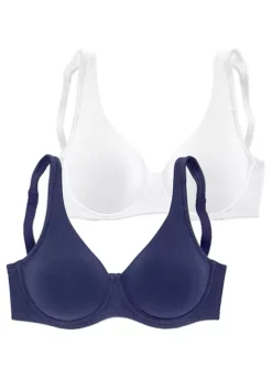 Petite Fleur Pack Of 2 Minimiser Bras -Buffalo Fashion Shop Petite Fleur Pack of 2 Minimiser Bras699312FRSC