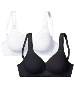 Petite Fleur Pack Of 2 Non Underwired Bras