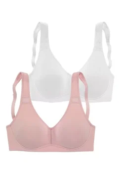 Petite Fleur Pack Of 2 Non Underwired Bras -Buffalo Fashion Shop Petite Fleur Pack of 2 Non Underwired Bras47062367FRSC