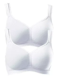 Petite Fleur Pack Of 2 Non-Wired Bras -Buffalo Fashion Shop Petite Fleur Pack of 2 Non Wired Bras850501FRSC