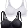 Petite Fleur Pack Of 2 Non Wired Full Cup Bra -Buffalo Fashion Shop Petite Fleur Pack of 2 Non Wired Full Cup Bra76477364FRSC
