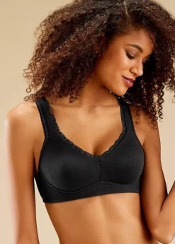 Petite Fleur Pack Of 2 Non-Wired Lace Trim Bras -Buffalo Fashion Shop Petite Fleur Pack of 2 Non Wired Lace Trim Bras618836FRSP W03