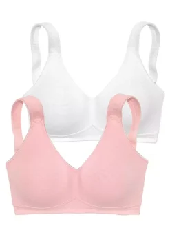 Petite Fleur Pack Of 2 Seamless Bras 10 Petite Fleur Pack Of 2 Seamless Bras -Buffalo Fashion Shop Petite Fleur Pack of 2 Seamless Bras217275FRSC